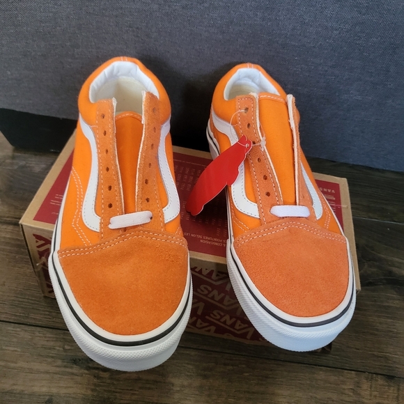Vans Old Skool Orange Tiger Women 5.5 VNOA5KRFAVM (2022) Suede Canvas - Picture 2 of 8